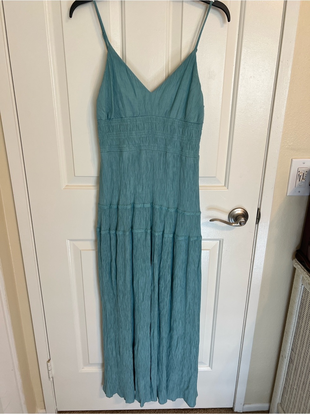Blu Pepper Spaghetti Strap Maxi Dress S